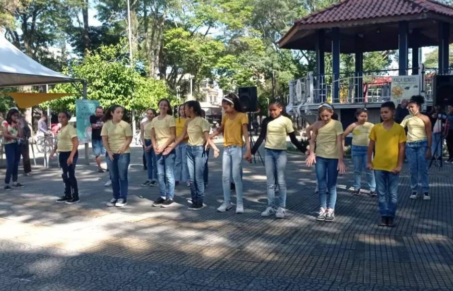 Presença no evento na Praça da Bandeira